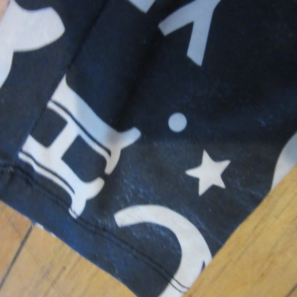 Mighty Fine Black and White Letter Print Leggings - Picture 6 of 8